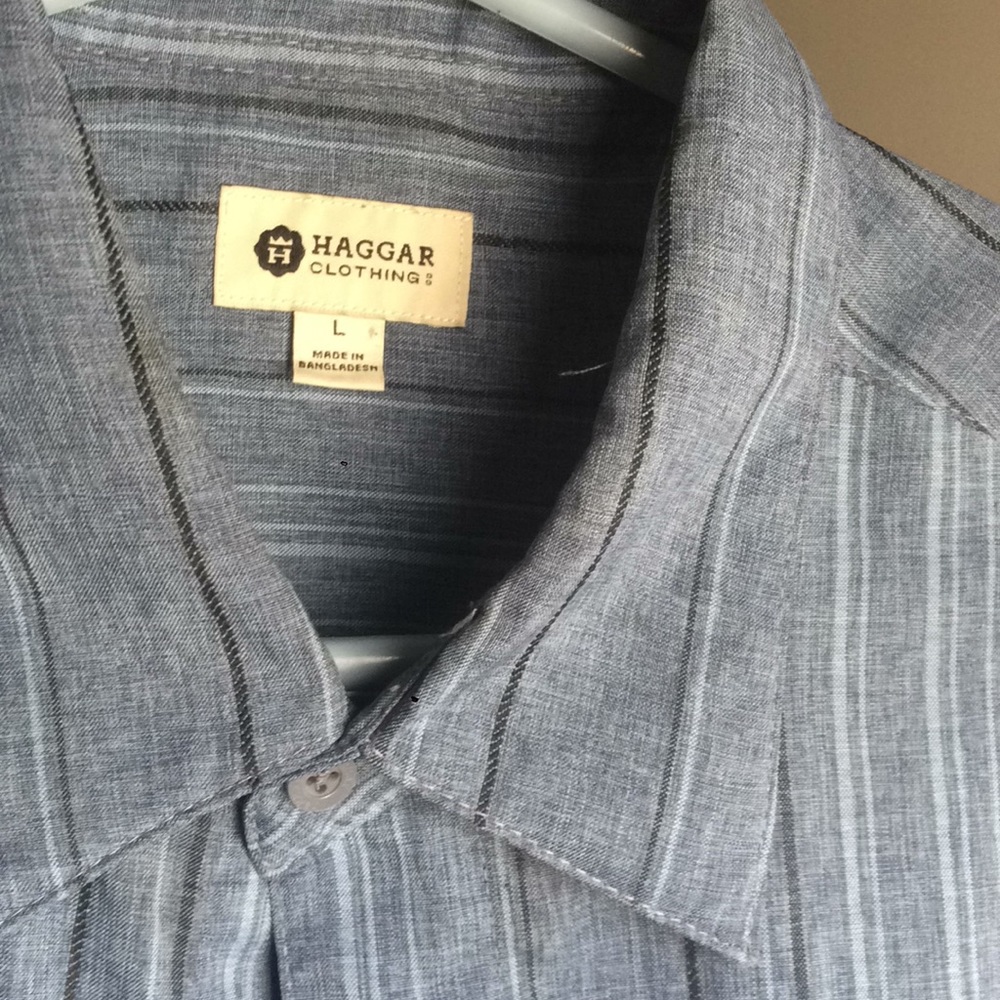 Men’s large Haggar short sleeve button up